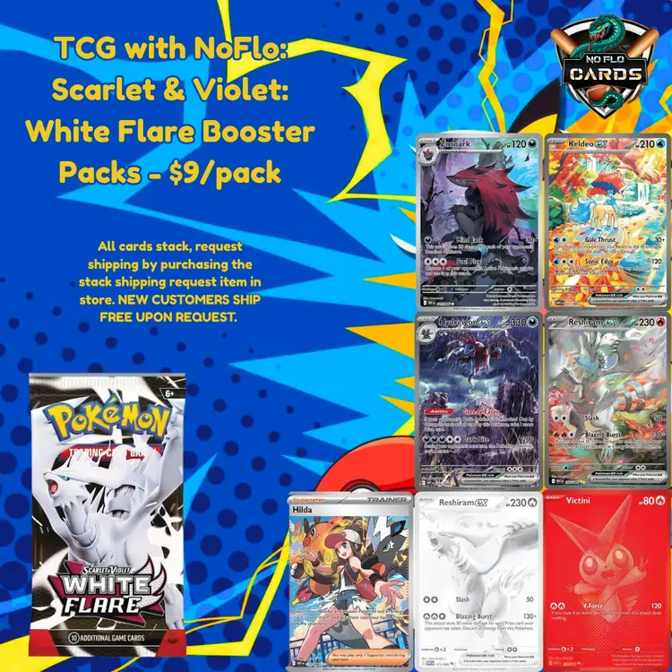 TCG with NoFlo: Scarlet & Violet: White Flare Booster Packs