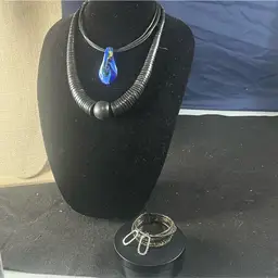 #42 - Black Art Glass 4pc Lot