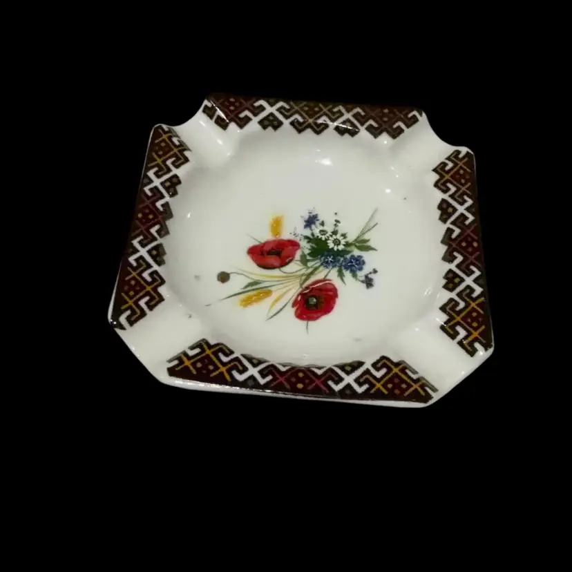 West Germany Porcelain Ashtray Trinket Dish Catch All