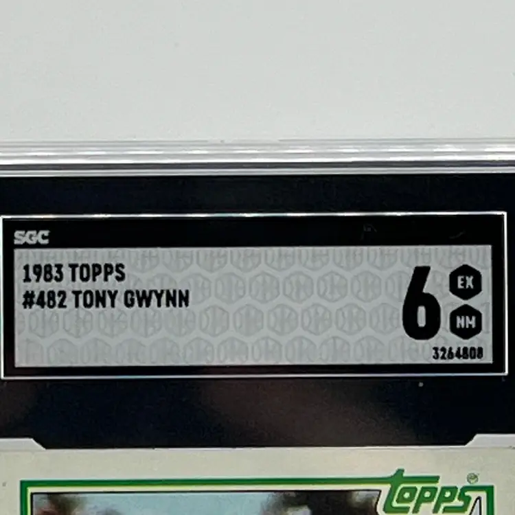 1983 Topps - #482 Tony Gwynn (RC) - SGC 6