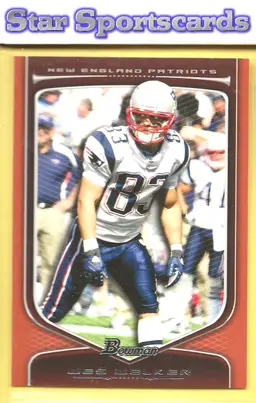 2009 Bowman Draft Picks #80 Wes Welker Red New England Patriots