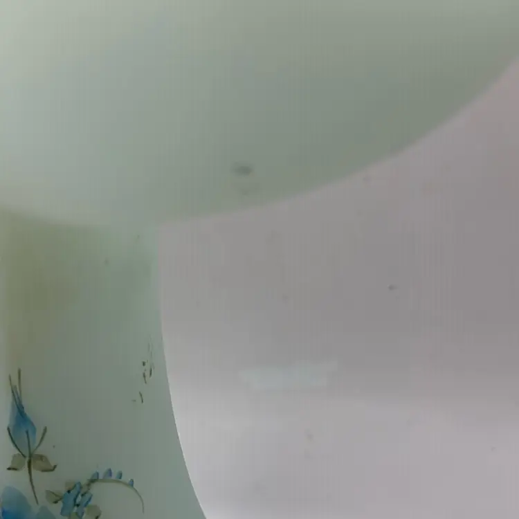 #1595 Fenton Frosted Blue Satin Floral Jack In The Pulpit Hand Signed Lisa George