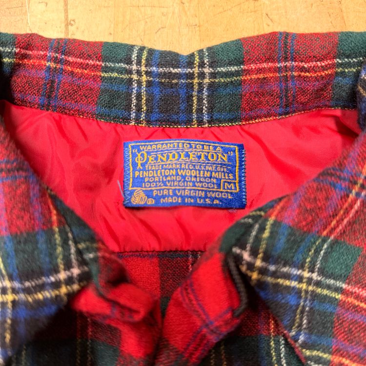 Women's Pendleton Virgin Wool Flannel Size M Made In USA