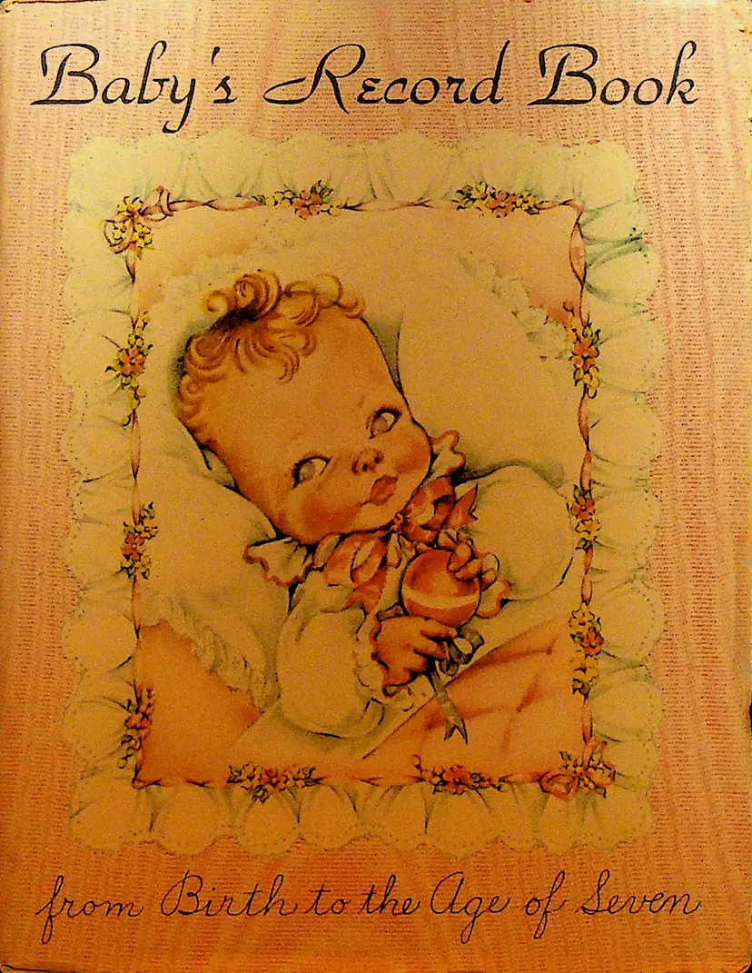 Baby's Record Book from Birth to the Age of Seven Pink Girl