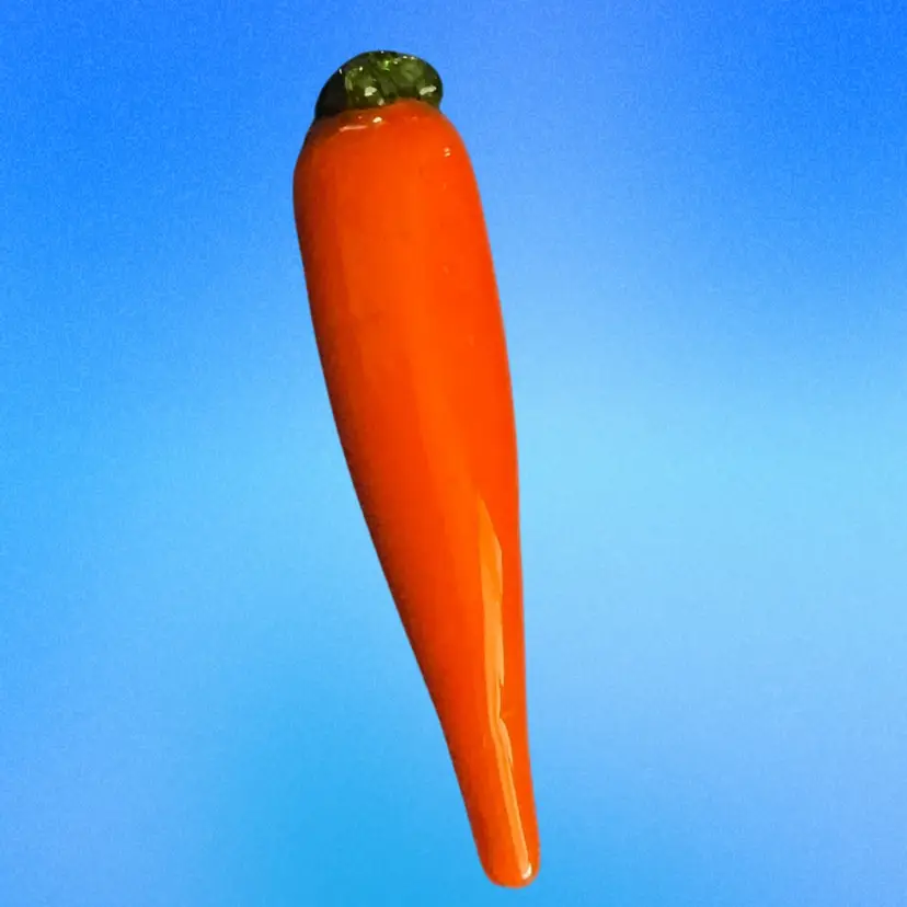 Handblown Art Glass Carrot