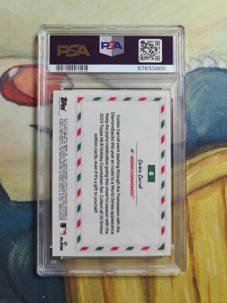 2023 Topps Holiday Countdown Corbin Carroll PSA 10 Gem Mint