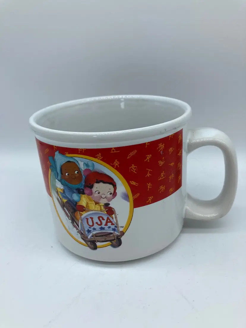 Campbells Soup 2002 Salt Lake City Winter Olympics Collectible Soup Mug, Bobsled