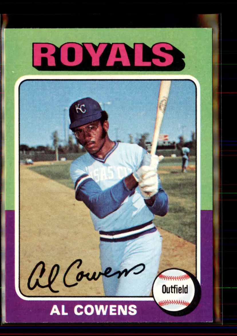 Al Cowens 1975 Topps #437 - Kansas City Royals - (pk4-296)