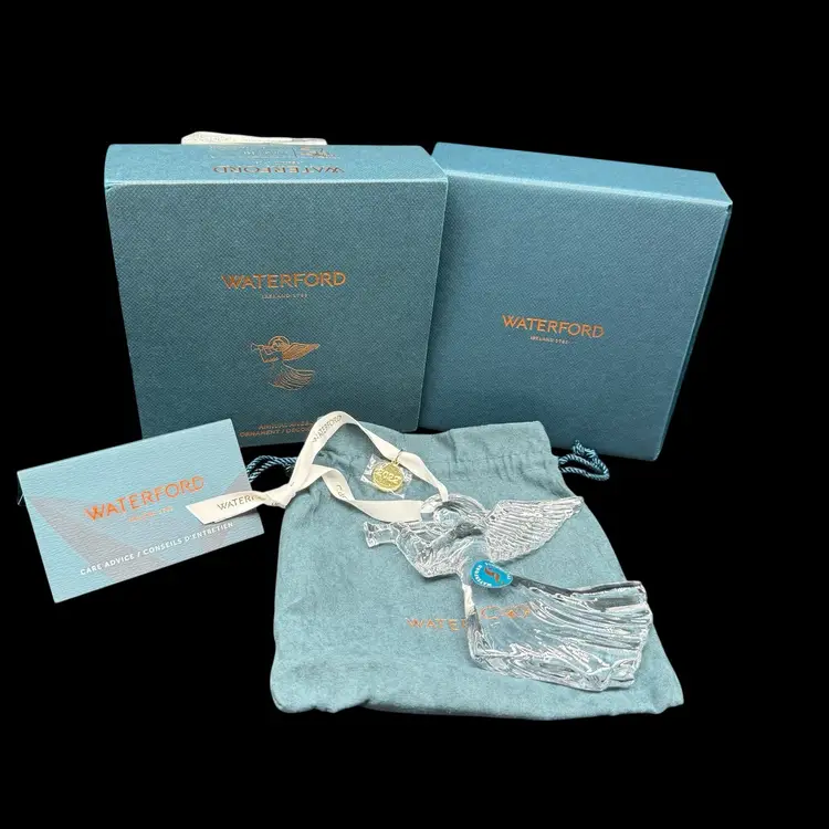 2022 Waterford Crystal Annual Angel Ornament 1064617 Original Box And Tags