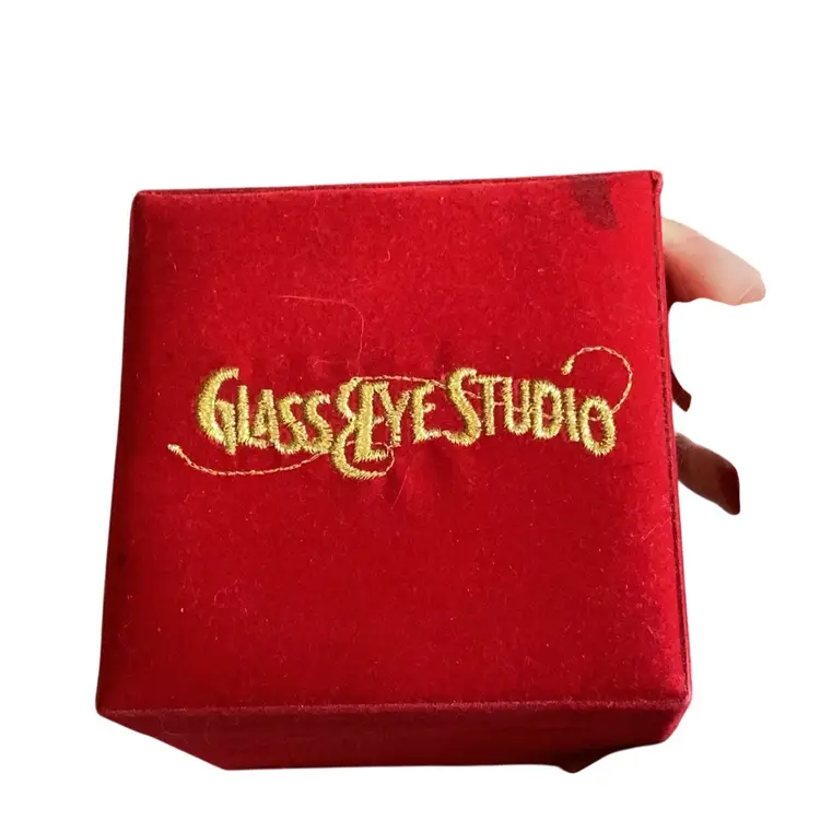 #01 2011 Limited Edition Holiday Ornament Glass Eye Studio In Original Box Numbered 3” Round