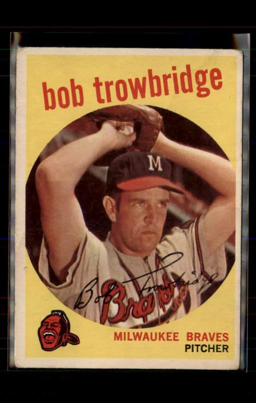 1959 Topps #239b Bob Trowbridge - (pk4) - Milwaukee Braves