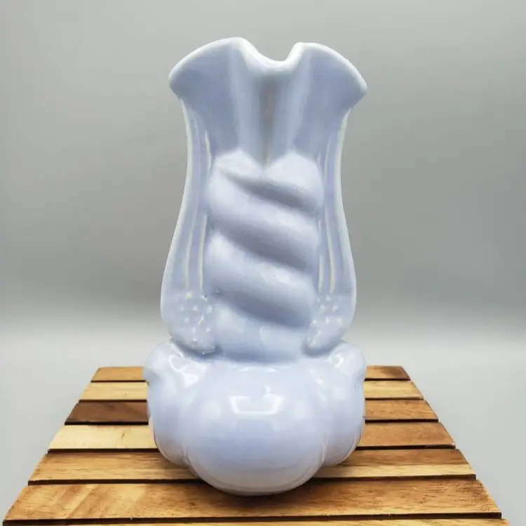 Art Deco Niloak Cornflower Blue USA Pottery Vase