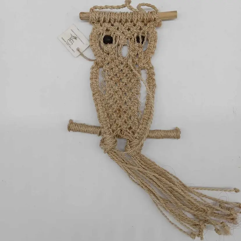 Mini owl macrame wall hanging, boho, decor