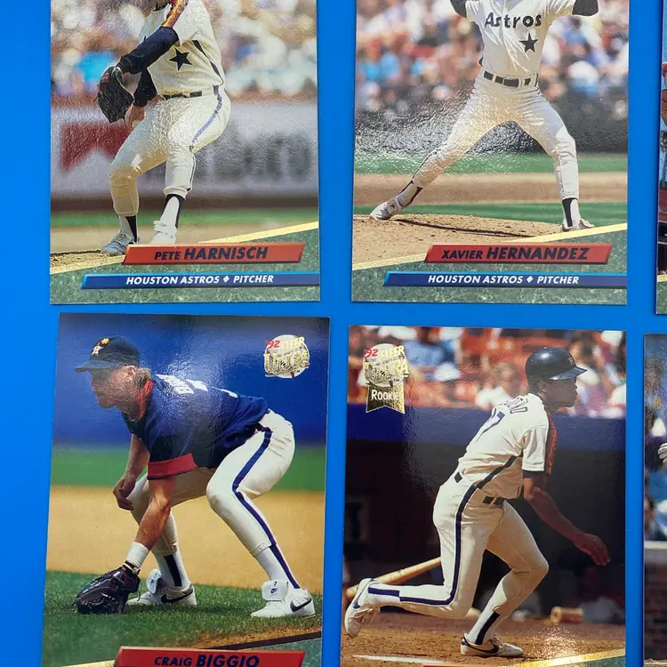 Fleer Ultra 1992 MLB Houston Astros 16 Trading Card Team Bundle