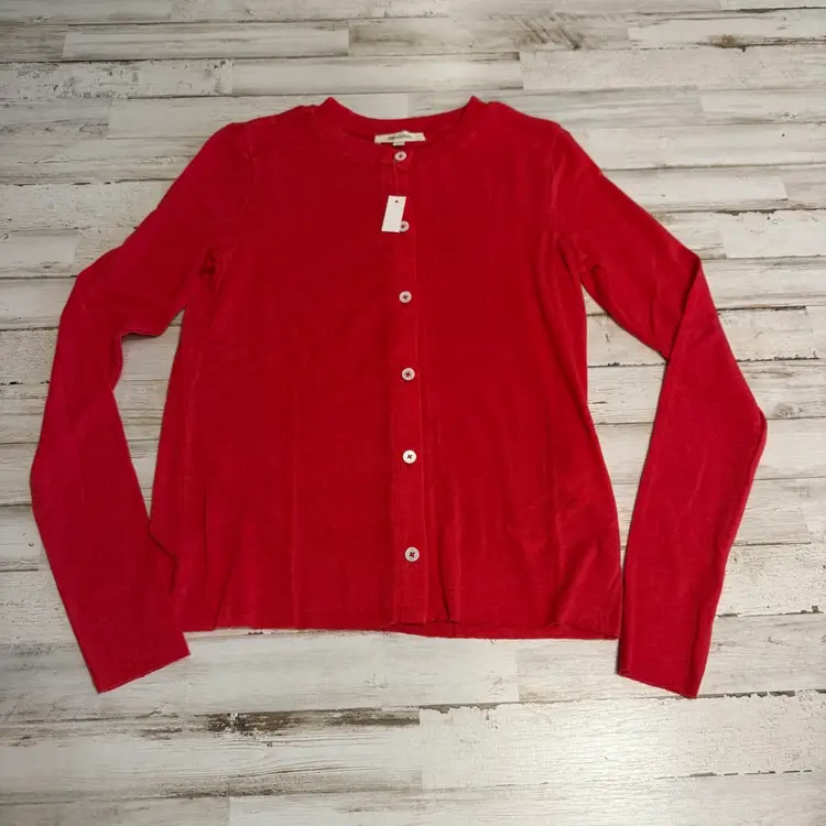 Madewell Red Button-Front Cardigan – Size XS – NWT