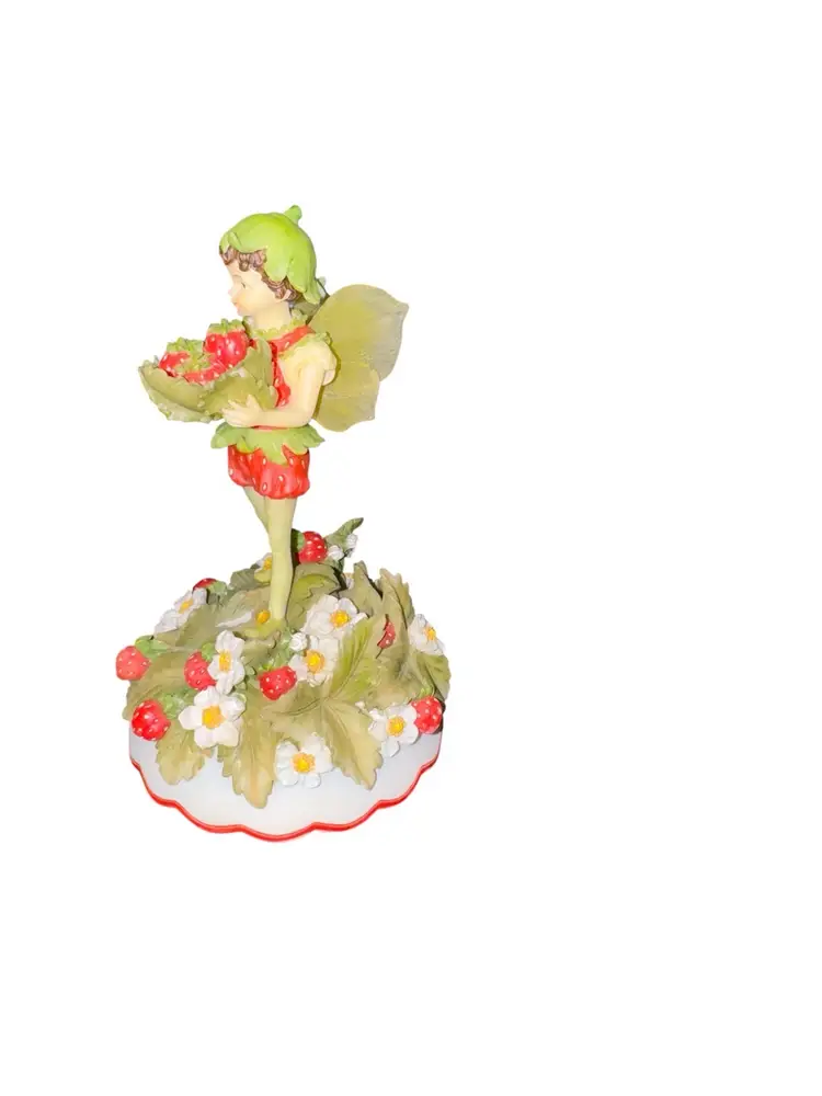 VTG The San Francisco Music Box Company Strawberry Fairy
