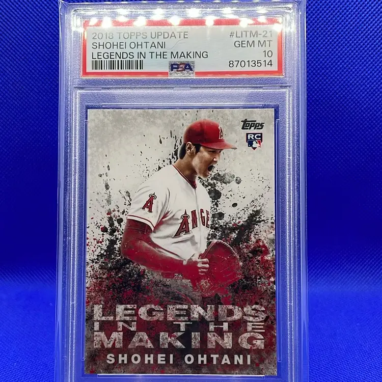 2018 Topps Update Legends In The Making Shohei Ohtani RC PSA 10 Los Angeles Dodgers