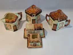 Vintage Keele Street English Cottage Wear Condiment Set 7 Pieces