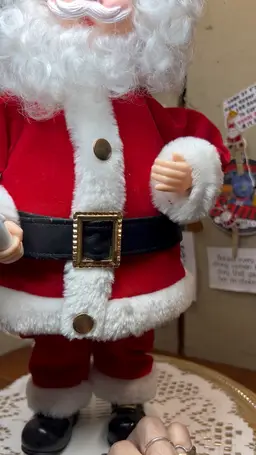 Vintage Animatronics Santa With Light And Sound