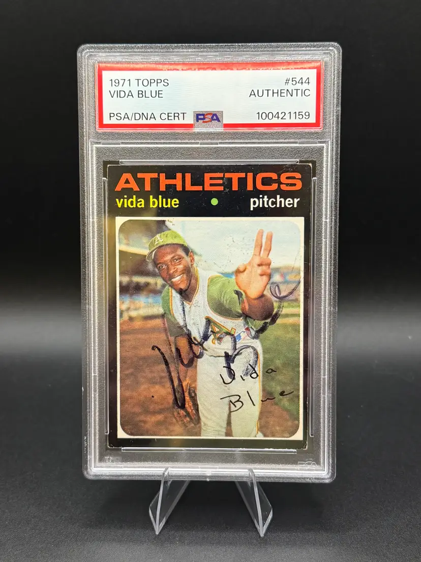 Vida Blue 1971 Topps Autograph PSA/DNA Certified #544