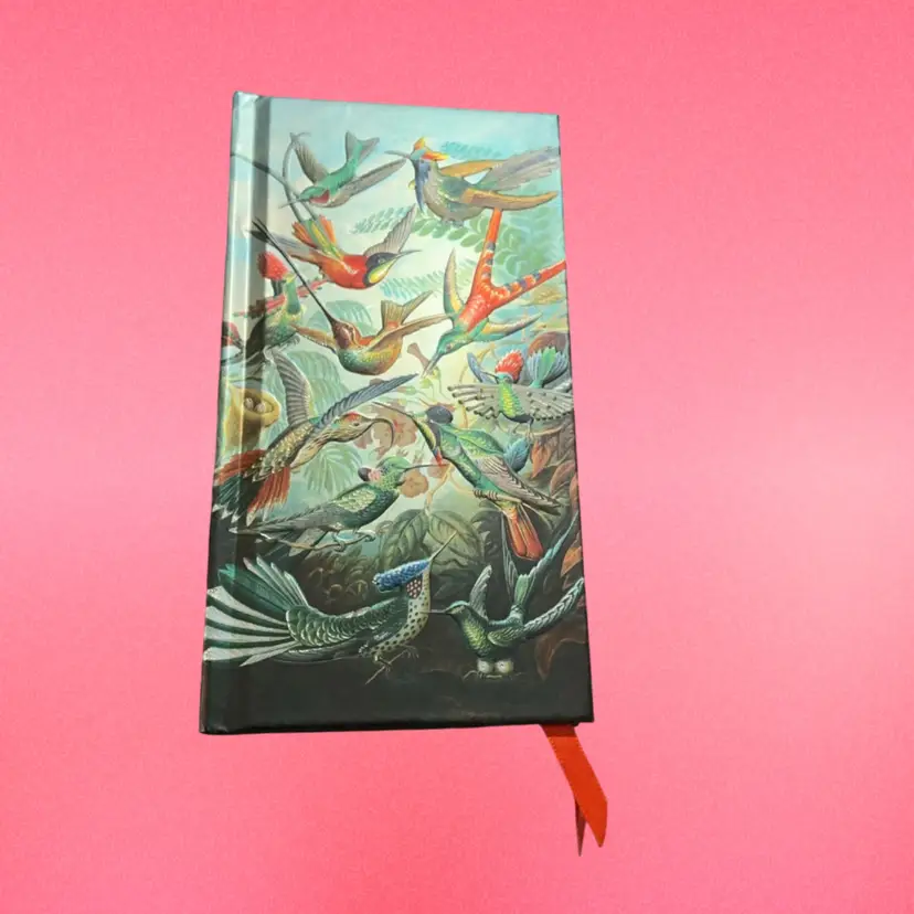 Beautiful Hard Cover Lined Notebook. With Satin Ribbon Page Marker Attached. Cover Design Is By Ernst Haeckel ( 1834 -1919 ) Manufactured By Flame Tree Notebook.