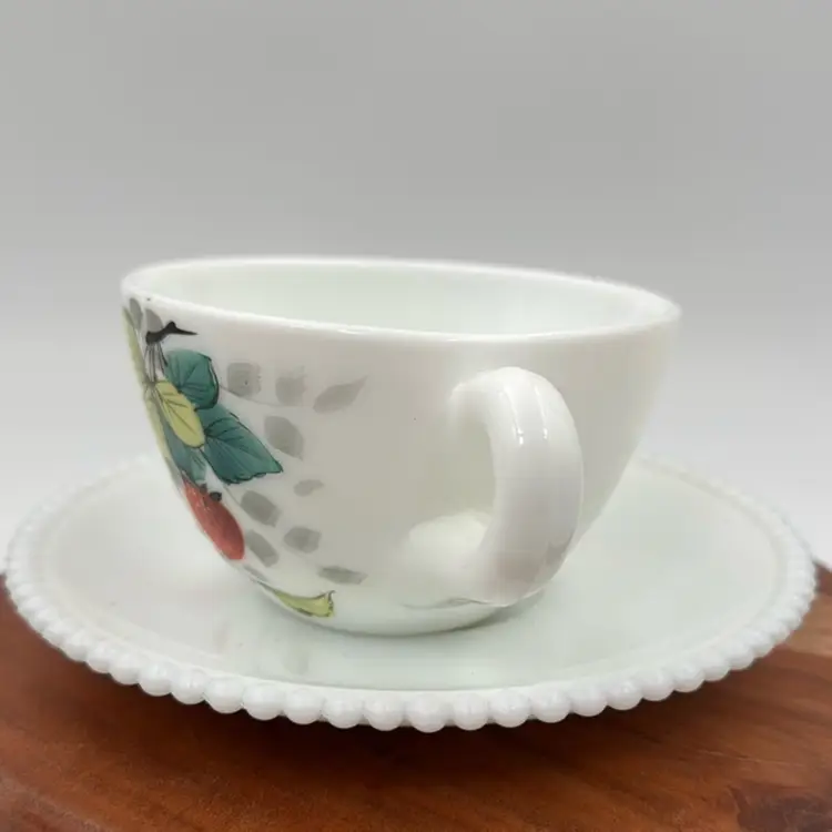 #01 Vintage WestMoreland, Fruit Tea, Cup In Saucer