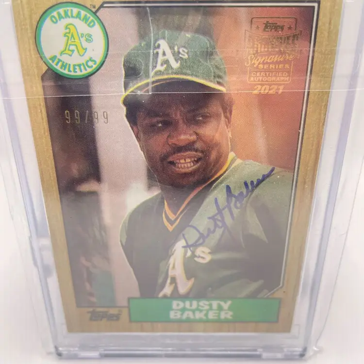 Dusty Baker Archive Sigs /99 Astros Athletics