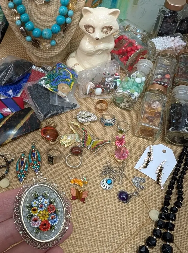 Estate Jewelry: Micro, Sterling & Beads