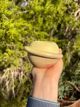 2.5” YellowOrangePink Concrete Planet Planter