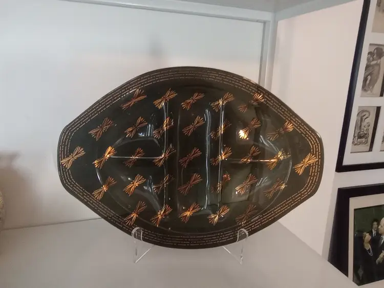 MCM Houze Glass Company divided dish
