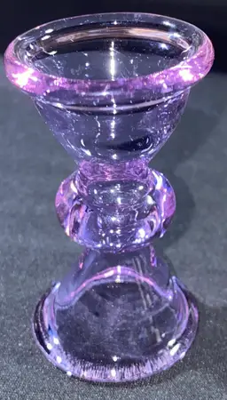 XLarge Torch Sculpture Lavender  Marble Stand By David Swendemen 2 5/8" Tall , 1.5" Wide