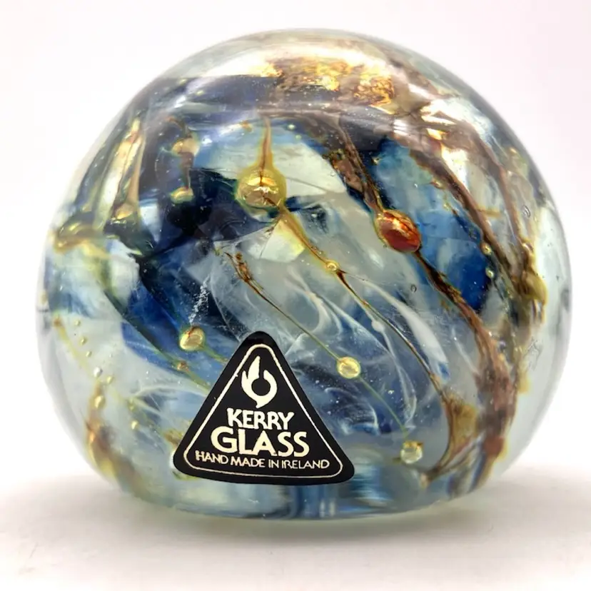 05 - Kerry Glass Cosmic Swirl Paperweight - Ireland