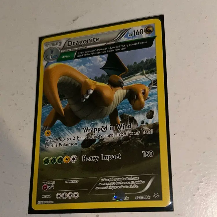 Pokemon Card Dragonite 52/108