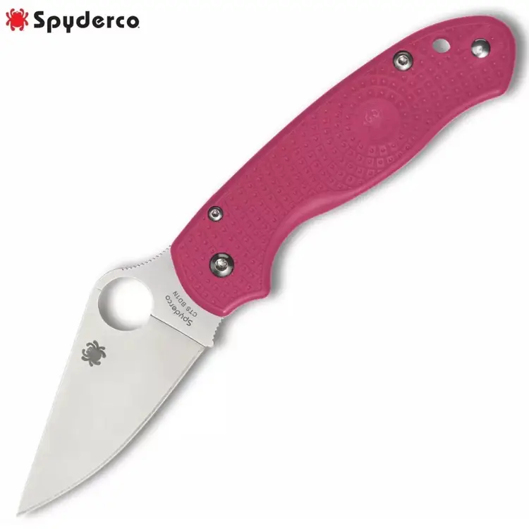 SPYDERCO New 223PPN Pink FRN Handle Para 3 Plain CTS-BD1N Blade Knife/Knives