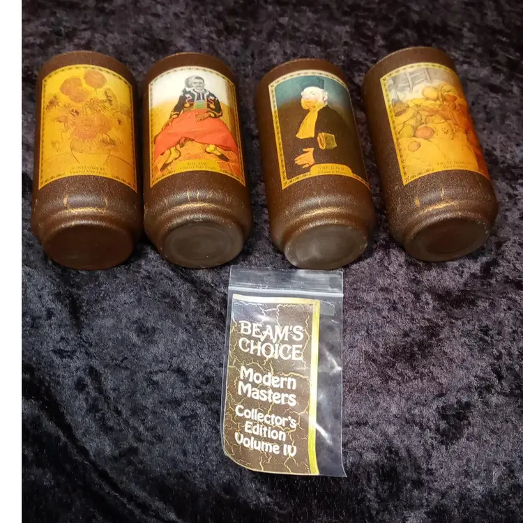 Vintage Textured Beam's Choice Collector's Edition Glasses