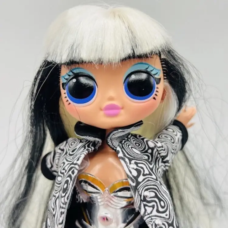 LOL Surprise Omg Lights Groovy Baby Fashion Doll 9.5" Black White MGA *READ