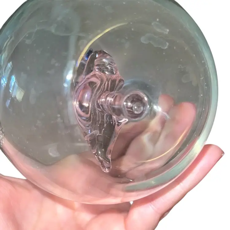 Set Of 2 Figural Flamingo Art Glass Tumblers