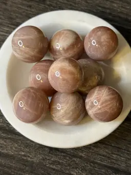 Mini Confetti Sunstone Sphere 25mm