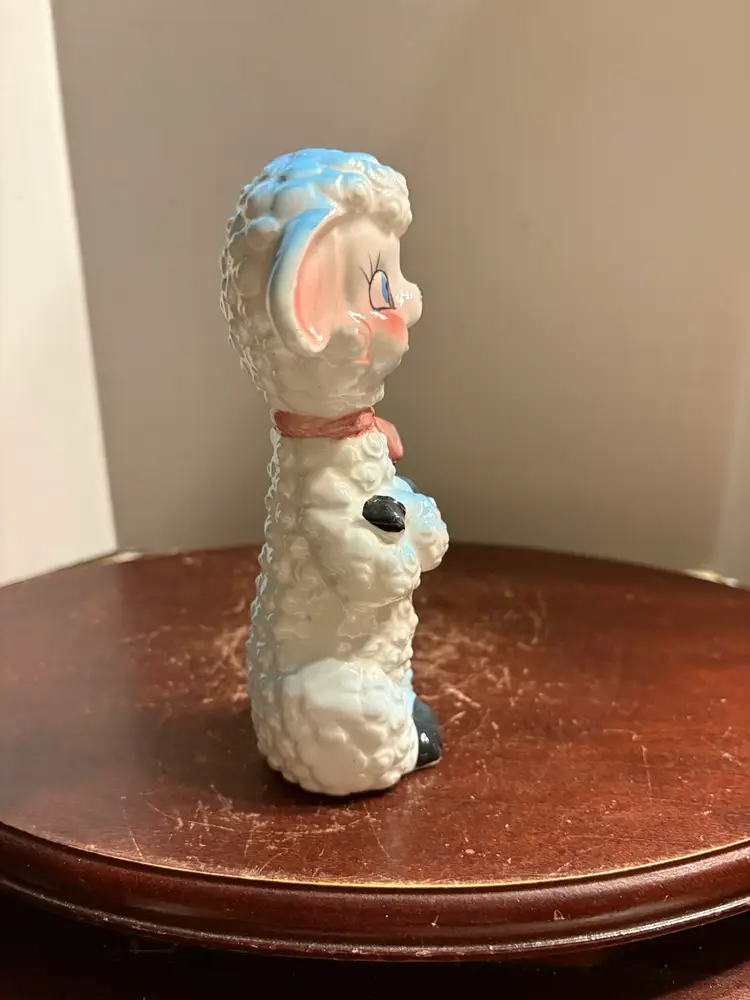 Blue Anthropomorphic Standing Baby Lamb