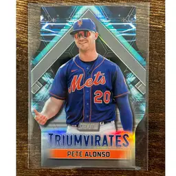 Pete Alonzo 2023 Topps Stadium Club Triumvirates New York Mets