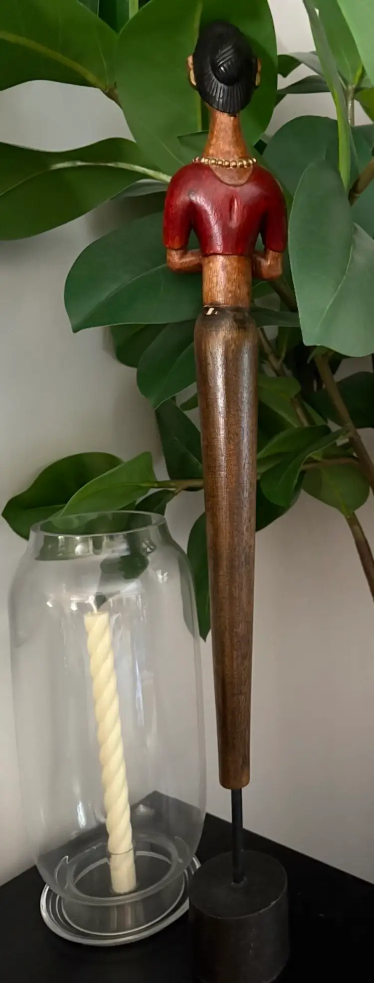 Vintage Pier 1 Imports Wood Women Statue