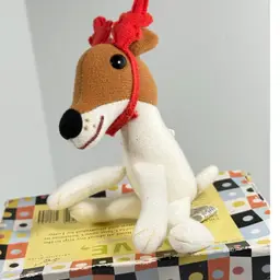 Vintage OLIVE The Other Reindeer Stuffed Plush Toy 4” With Box 1998 Christmas