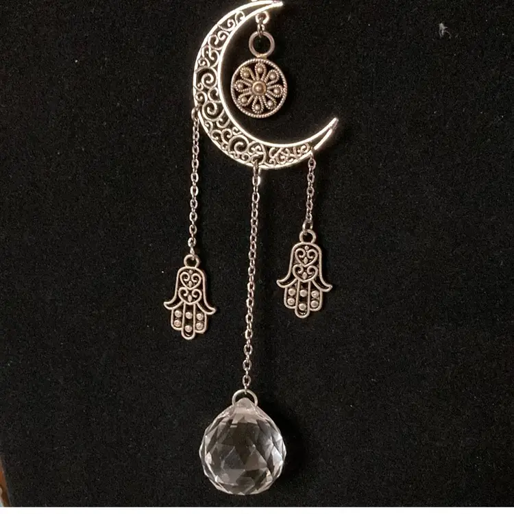 Hamsa Hand Handmade By Me Sun Catcher 8”