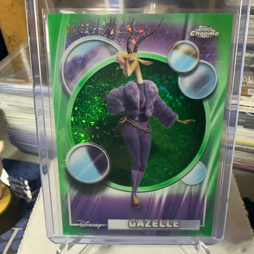 Gazelle Topps Chrome Disney Green Diamond /99!