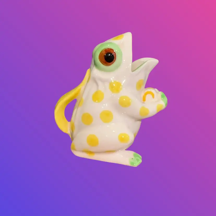 Polkadot Frog Mini Pitcher Or Vase