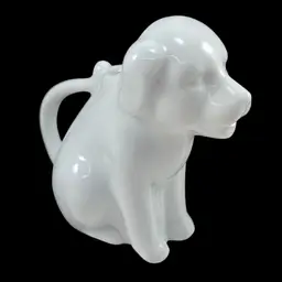 Two’s Company Mini Porcelain Dog Creamer, Miniature Creamer, Mini Ceramic Pitcher, Figural Creamer, Coffee Creamer, Tea Creamer, Tea Set Accessories