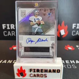 Roger Staubach & Tony Romo - Dallas Cowboys - 2016 Panini Elite Passing The Torch Auto /10