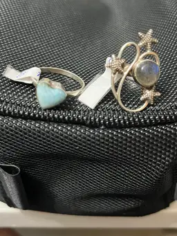 Sterling Silver Pick One Larimar Or The Moon