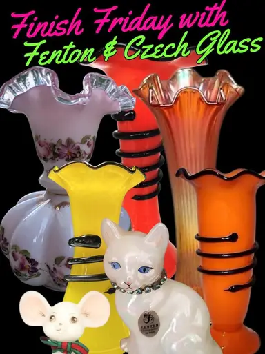 Finish Friday With Fenton And Czech Glass