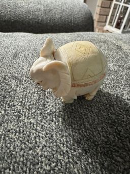 Vintage Miniature Bone White Elephant